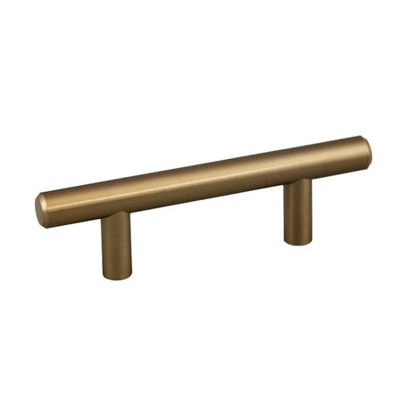 Crown 4" Bar Cabinet Pull with 2-1/2" Center to Center Diameter Rose Gold Finish CHP104RG